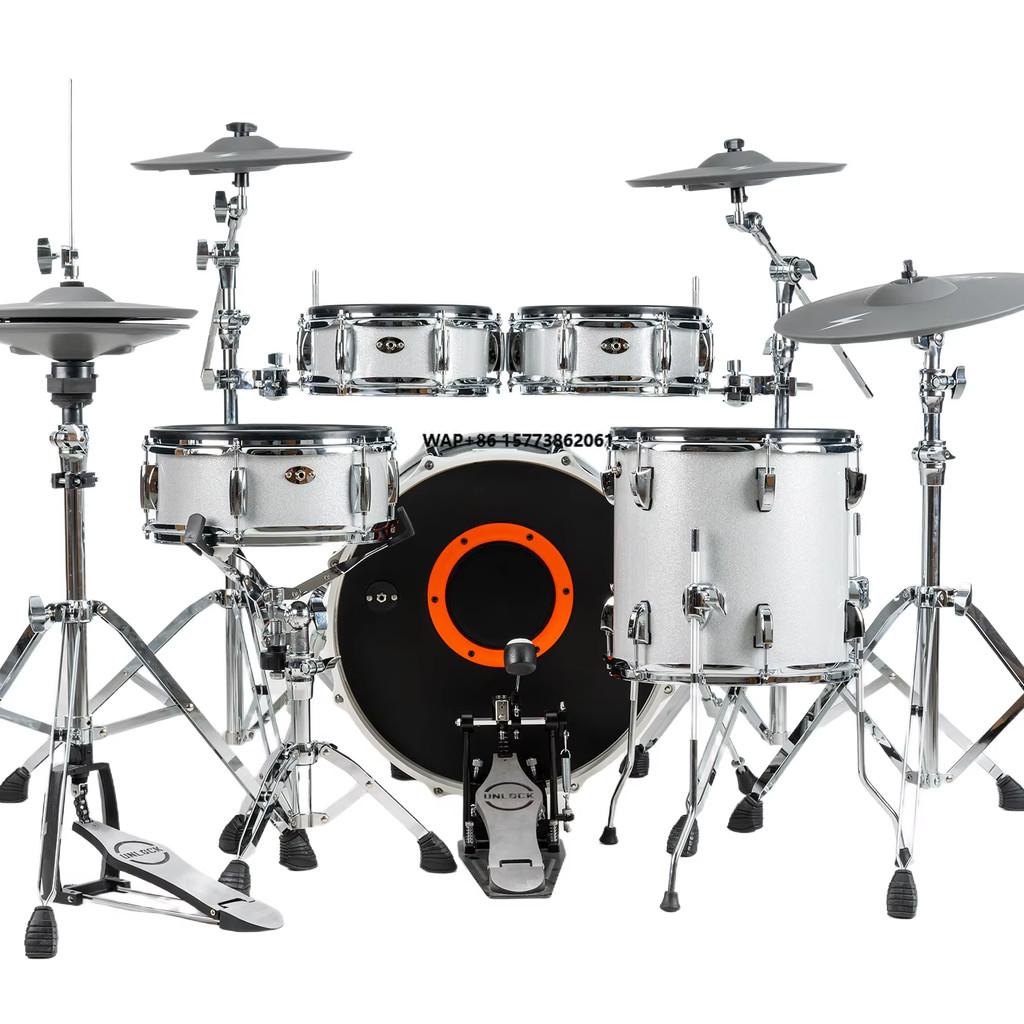 2025 Silver Etion Mini Double Layer Luxury Electronic Drum KitLightning Coach Mode RolandATVEFNOTE C