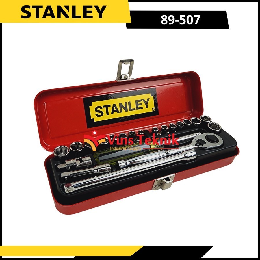 STANLEY 89-507 Imperial Socket Kunci Shock Stanley Set 21Pcs 1/4" 6Pt 89-507