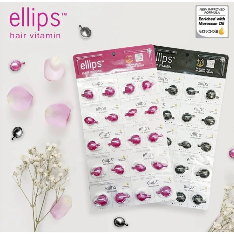 -DOMESTIKA-  [ECER / 2PCS] Hair Vitamin Rambut Ellips / Perawatan Rambut Hitam / Rambut Rontok