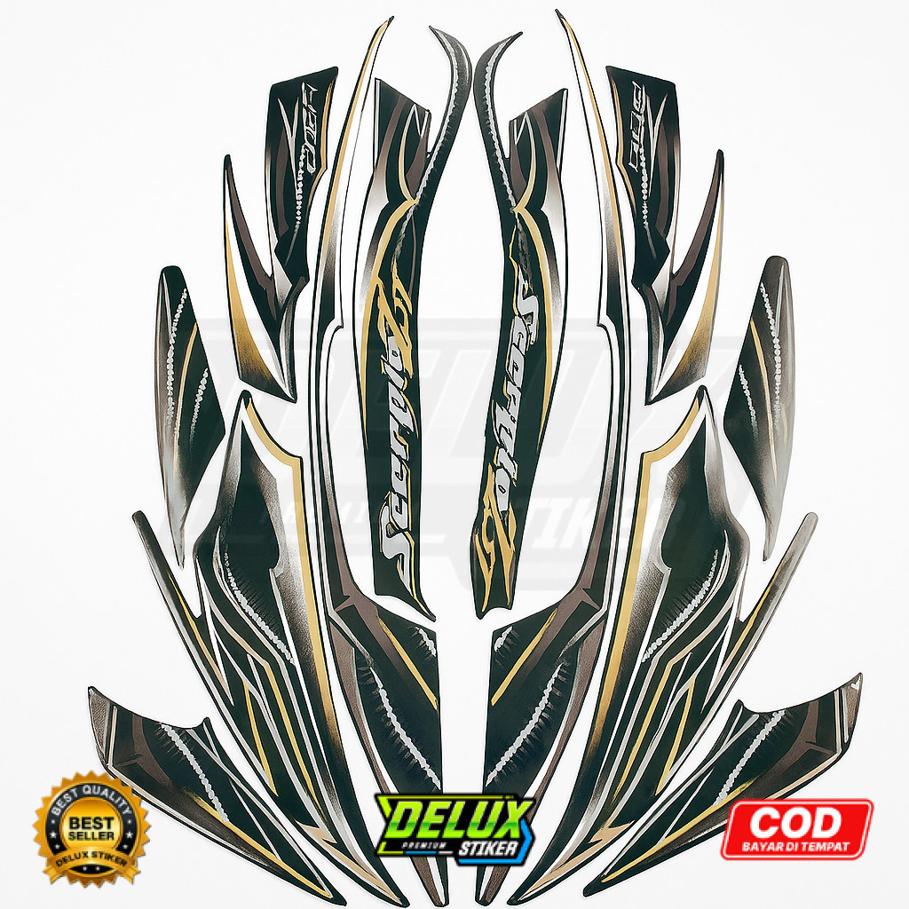 STIKER STRIPING LIS YAMAHA SCORPIO Z  2010