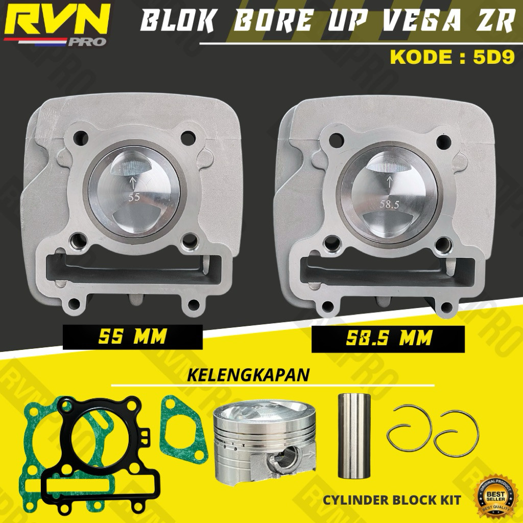 BLOK SEHER BORING BORE UP VEGA ZR VEGAZR JUPITER Z NEW ROBOT 2010 58,5MM 58 MM 55MM 55 MM RVN THAILA