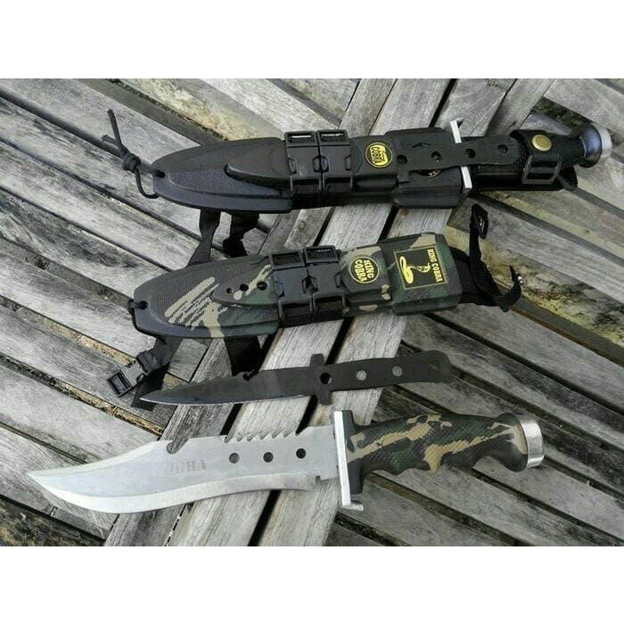 PISAU RAMBO ORIGINAL BAJA / Promo Pisau Berburu Comando King Cobra 
