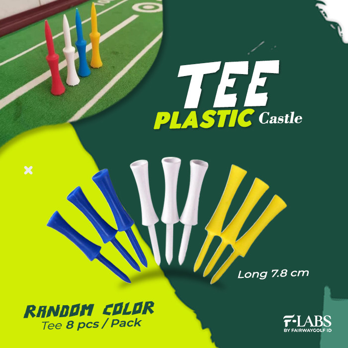 Golf Plastic Castle Tee Long 7.8cm Tee Plastik Panjang Castle TEE
