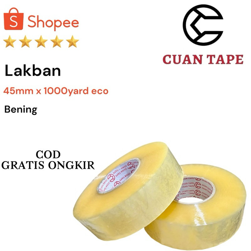 [366SP] Lakban Bening 1000 Yard Economis | Lakban Jumbo | Lakban Coklat | Lakban Super Jumbo | 450M