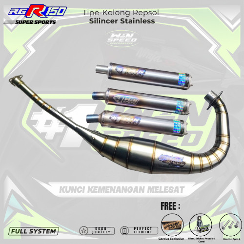 Knalpot RGR 150 Suzuki RGR Sprinter RGR Jumbo RGR Crystal Suzuki TXR tipe Kolong Repsol Winspeed HAN