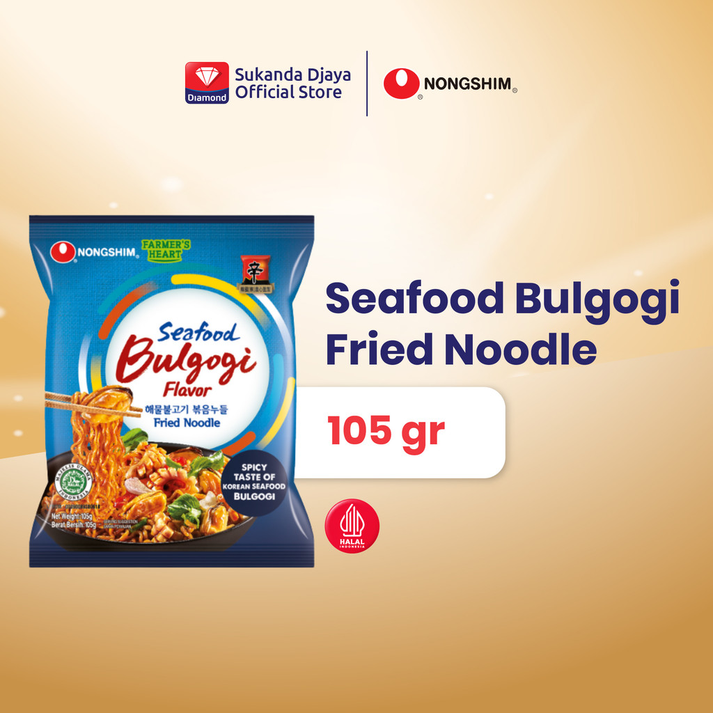 Nongshim Mie Instan Seafood Bulgogi Flavor Fried