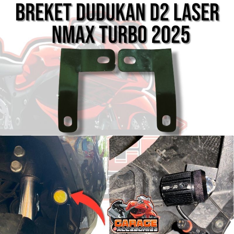 Breket Dudukan Lampu Tembak Bracket Lampu D2 Laser Nmax Turbo Nmax Neo S Dudukan Lampu Tembak Nmax T