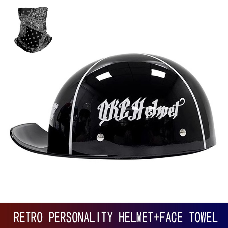 New German cruise retro half helmet female pedal motorcycle helmet motorcycle helmet retro baseball 
