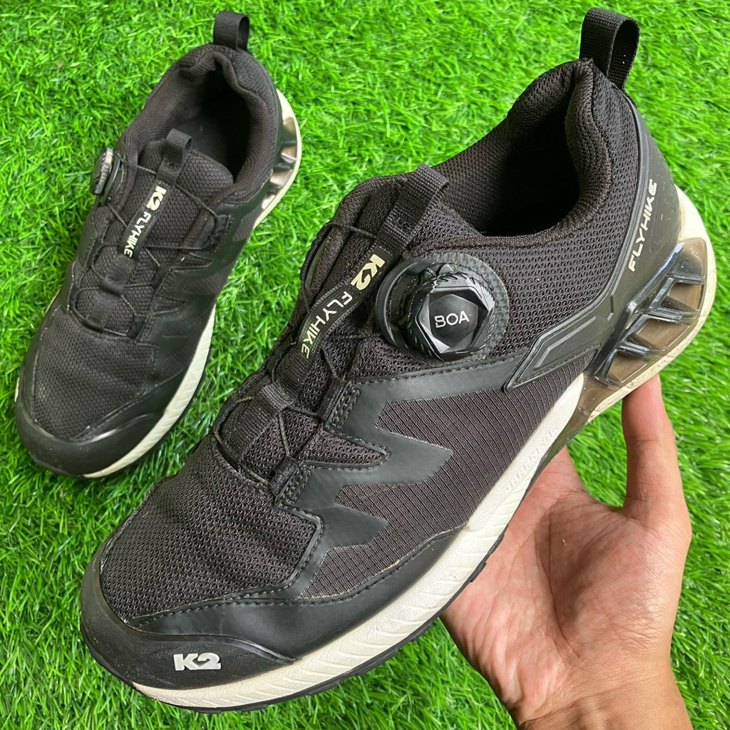 Sepatu Gunung K2 FlyHike Boa System Black Mesh FUS24G91 Outdoors shoes ukuran 42,5