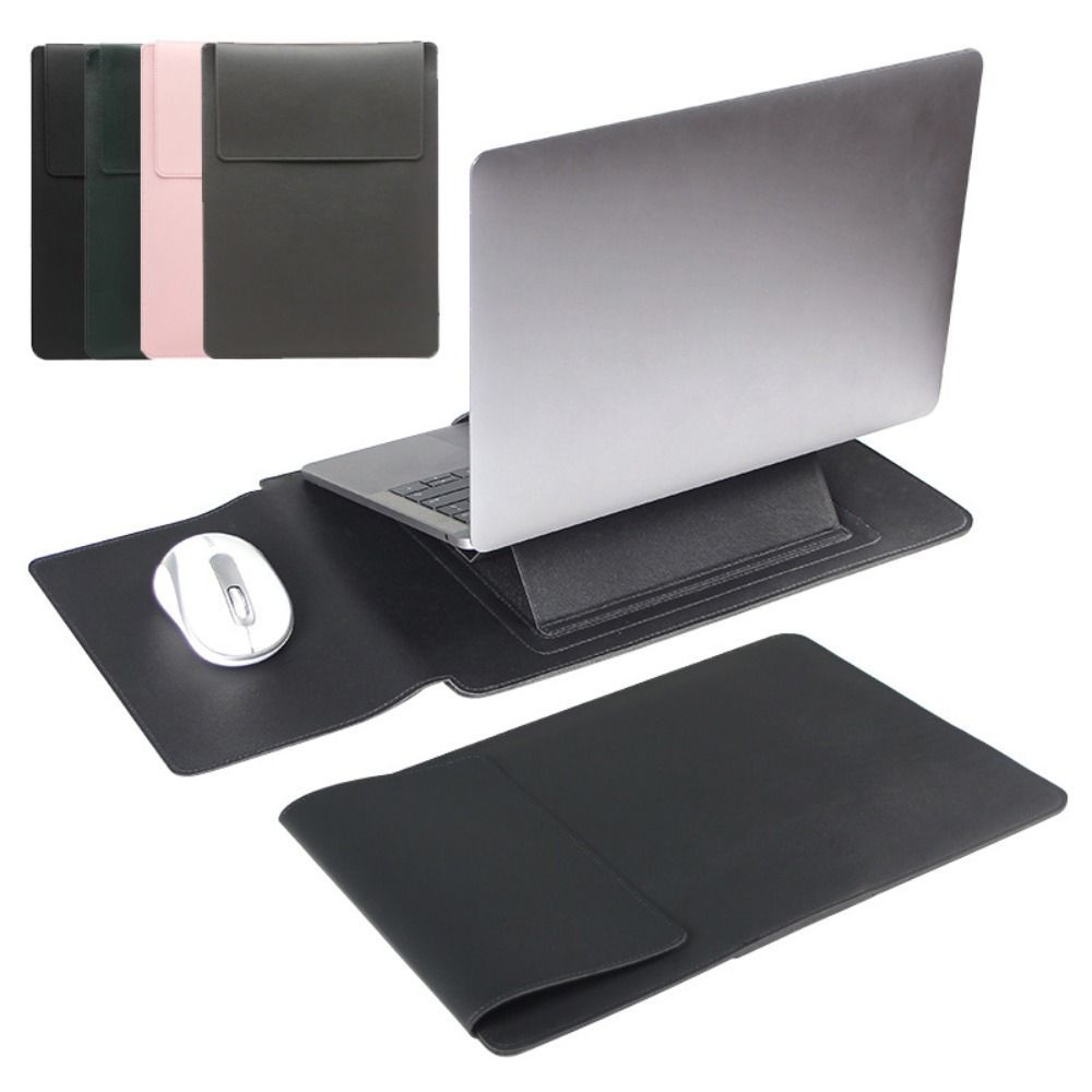 13 15 in Adjustable Stand Laptop Sleeve Shockproof Ultra Thin Computer Bag with Mouse Pad Portable f