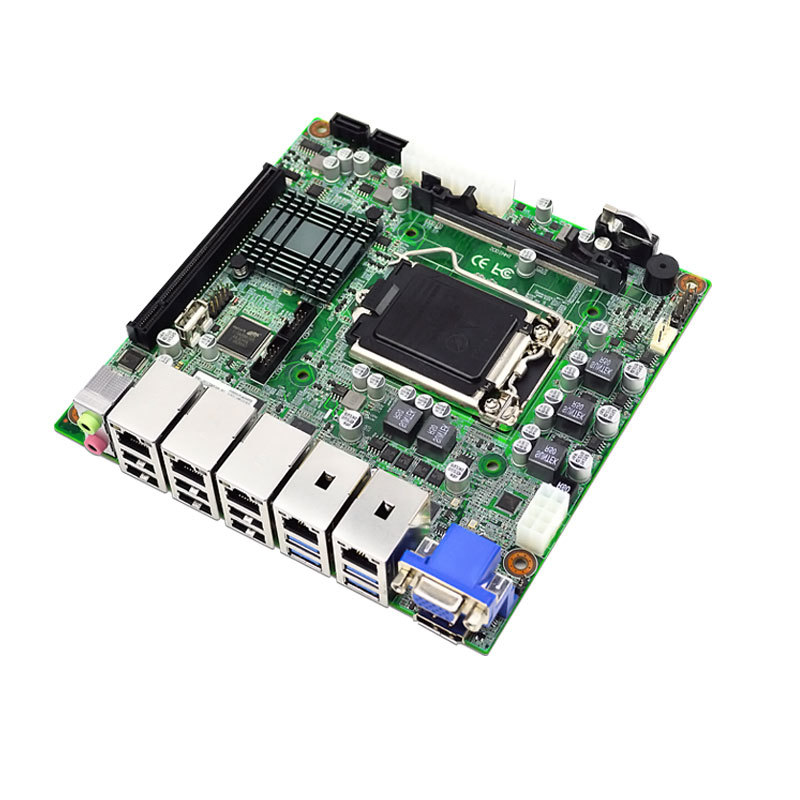 New MINIITX Motherboard EITX7590 Intel 8th 9th LGA1151 DDR4 16GB Memory 2LAN5LAN Computer Server Ind