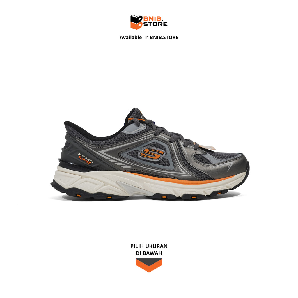 Skechers Sepatu Outdoor Pria Stamina Sport Kordae Charcoal [233156CCOR] Original