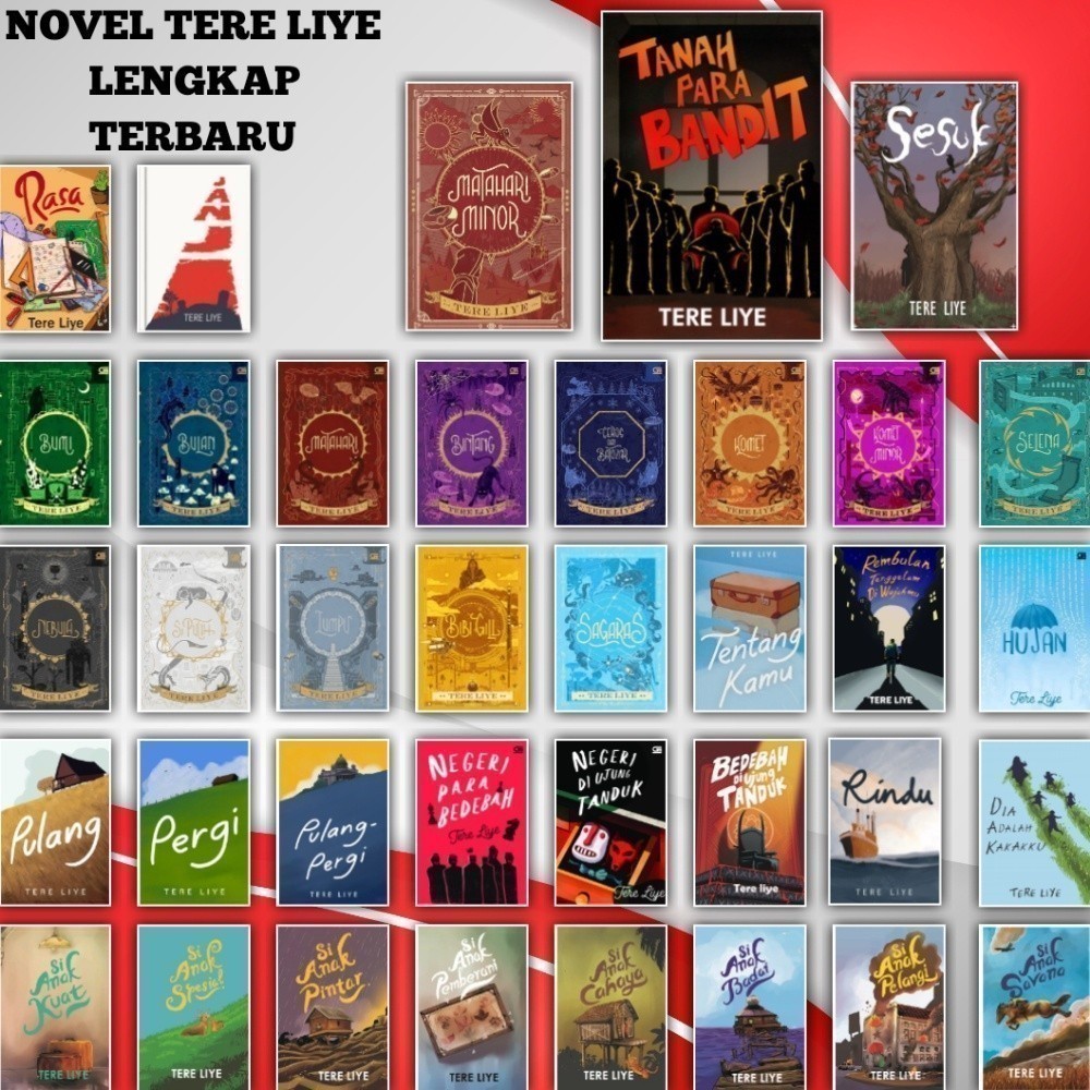 Novel Serial Bumi Karya Tere Liye - Pilihan Judul Lengkap Cek Variasi