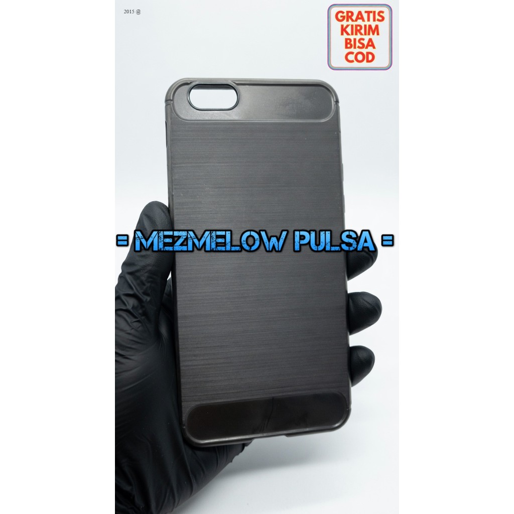 Soft Case TPU Fiber Carbon Casing Softcase Caseng OPPO A57 / OPPO A39