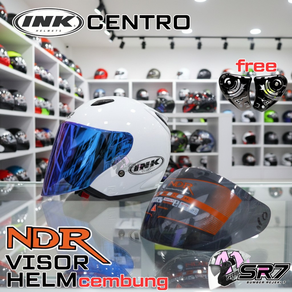Kaca Helm INK CENTRO  Visor Helmet CEMBUNG venom open ink centro iridium murah