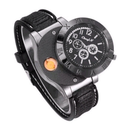 Jam tangan korek api listrik impor jam tangan pria
