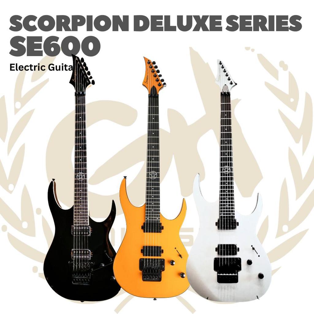 Scorpion SE600 Deluxe Series Updown Model Electric Guitar - Gitar Listrik Elektrik Up Down SE 600 Or