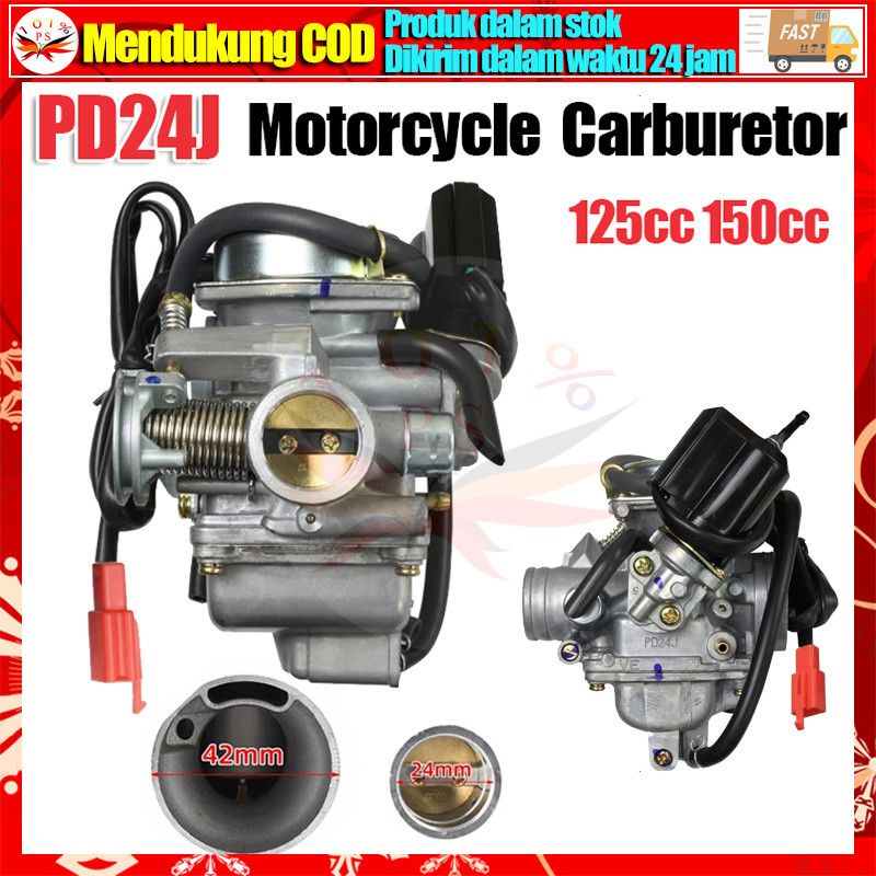 PD24J Karburator For Honda GY6 125CC 150CC Cocok Untuk Model Kendaraan Kymco, Haomai ATV, Mobil Pasi