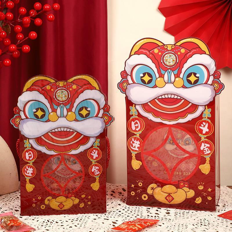 Box Hampers Bening Imlek/ Box Tenteng Mika Barongsai Imlek/ Box Mika Hampers Imlek New Year Chinese