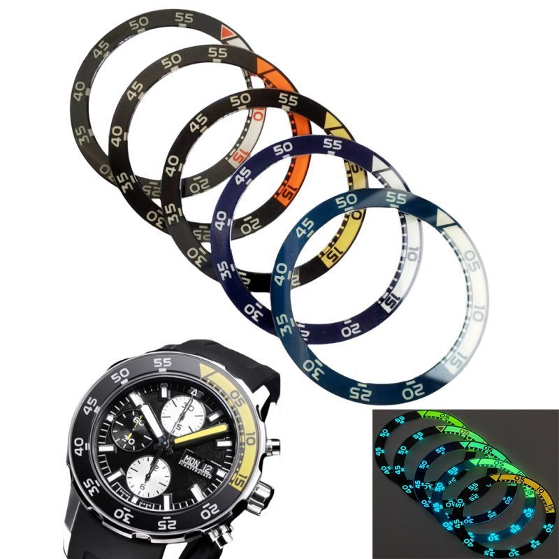 Wat Parts 42mm Sapphire Glass Super Luminous Wat Bezel ert Ring for IWC Aquatimer Series Wat Inner a