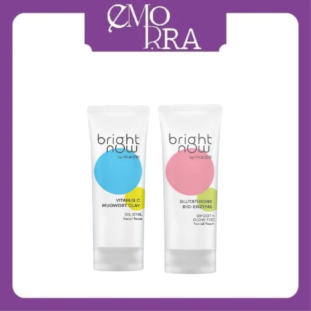 Wardah Bright Now Vitamin C Mugwort Clay Oil Ctrl Facial Foam
