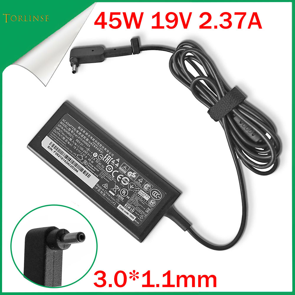 19V 2.37A 45W 3.0*1.1MM Laptop Adapter arger For Acer Aspire S7 391 V3-371 Swit12 PA-1450-26 A13-045