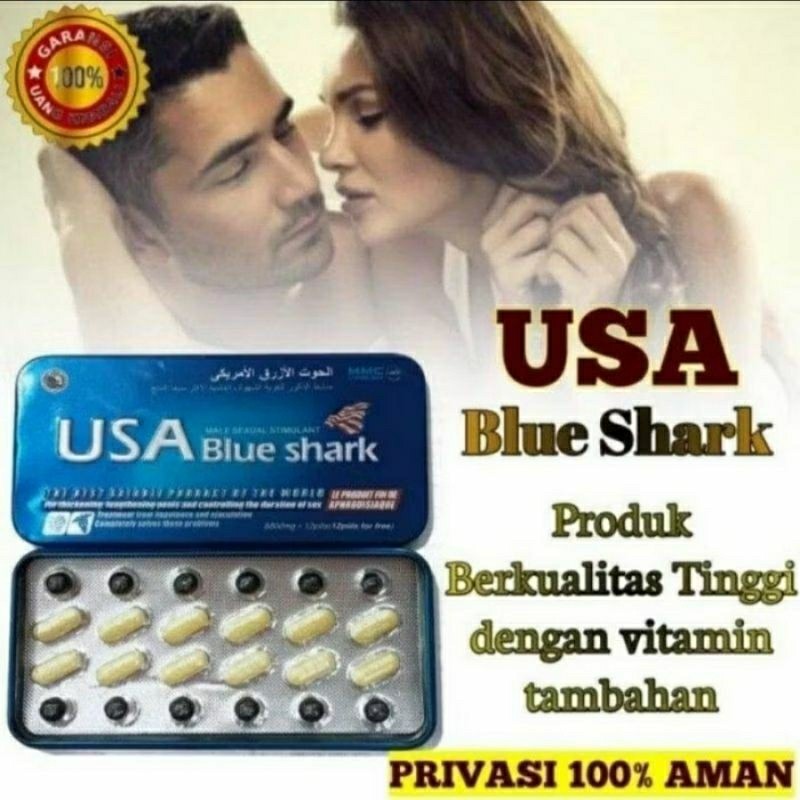 ORIGINAL 100% BLUE SHARK USA OBAT KUAT & TAHAN LAMA ASLI ORIGINAL IMPORT