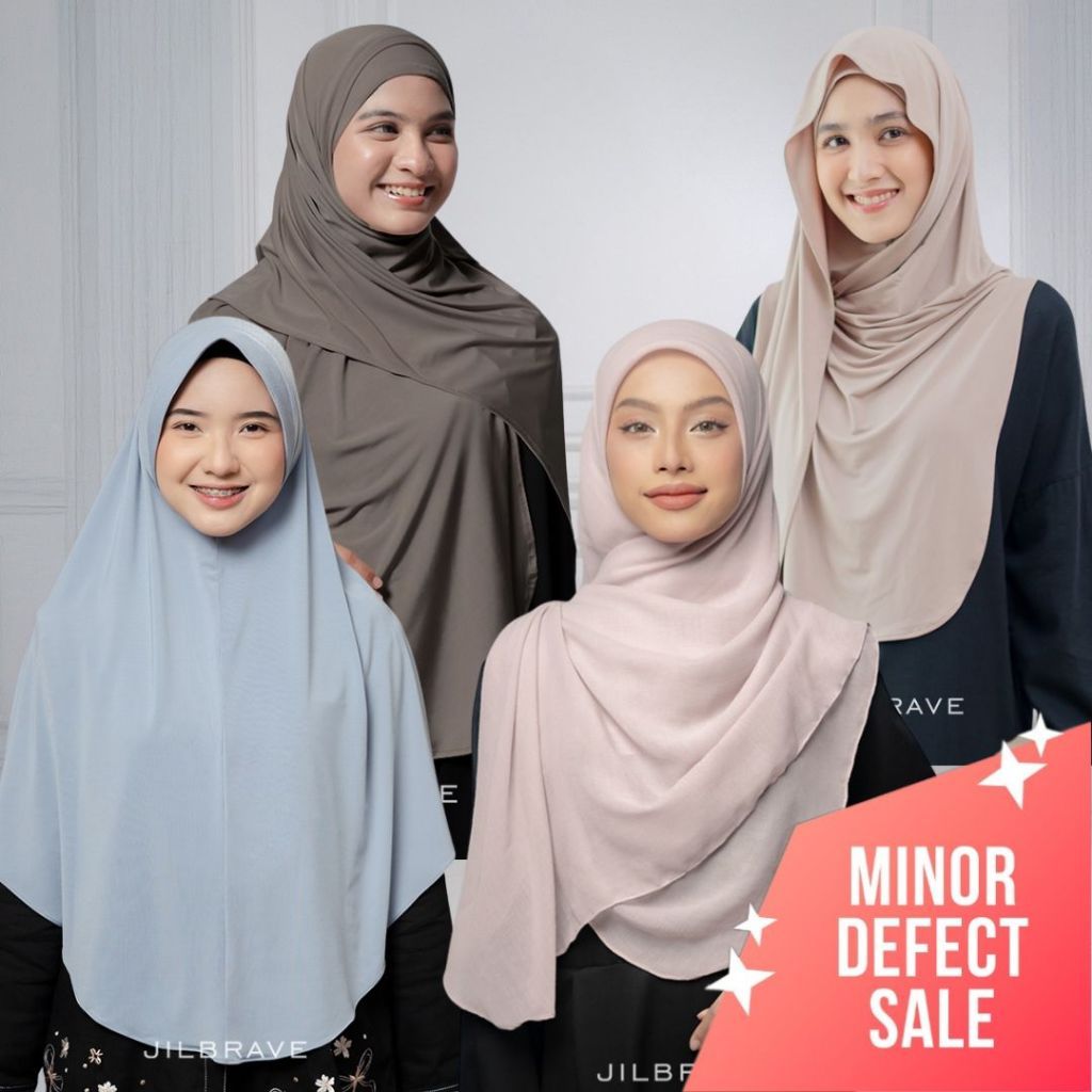 GANGSASHOP  [ MINOR DEFECT SALE ] JILBRAVE Hijab Grade B Ready Stok SERBA 65K