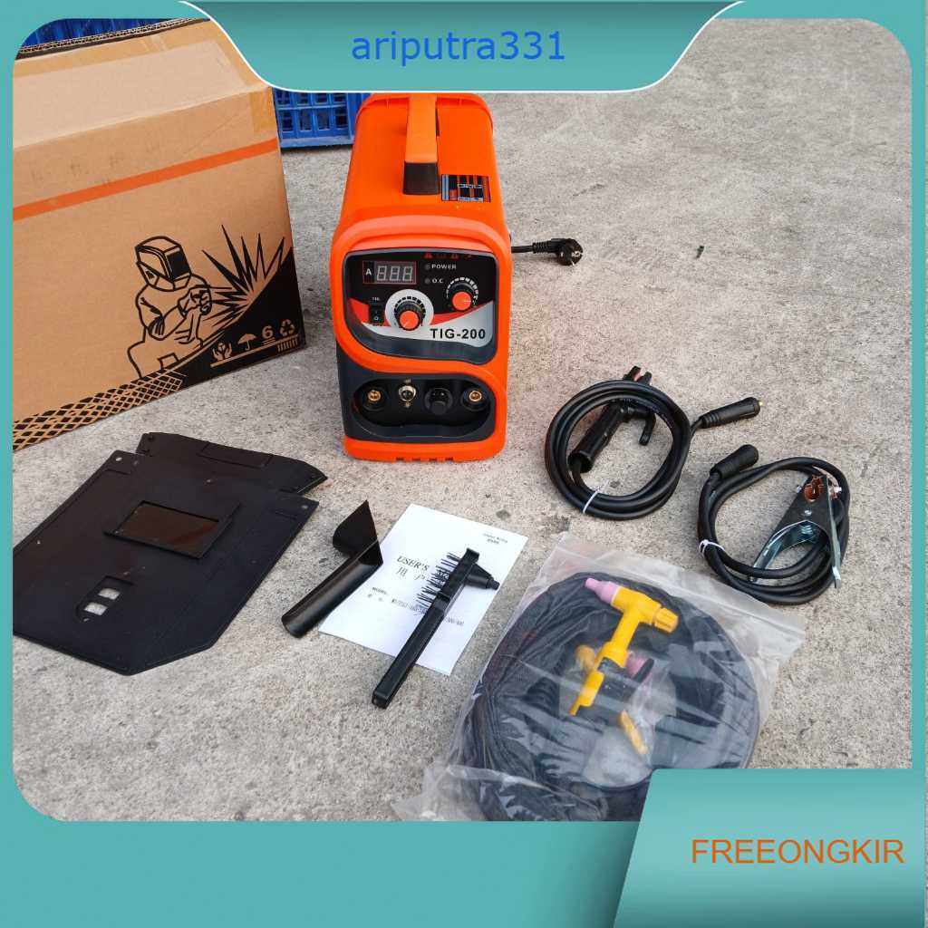 Mesin Las Argon HT-200 RHINO 200A 900Watt / Mesin Las Listrik TIG HT200 Trafo Travo Trapo Las - Inve