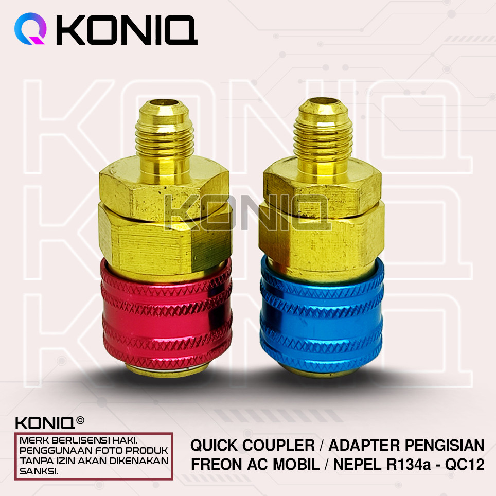 ADAPTER QUICK COUPLER AC MOBIL R134a / ADAPTOR AC MOBIL R134a / QC12/aLU