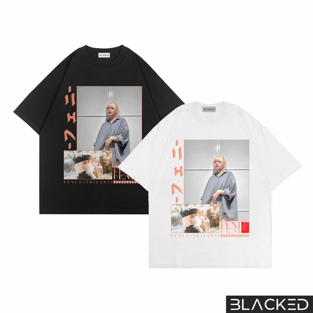 (COD) KAOS OVERSIZED JKT48 FENI FITRIYANTI / OVERSIZE TEES / BAJU OVER SIZE JKT48