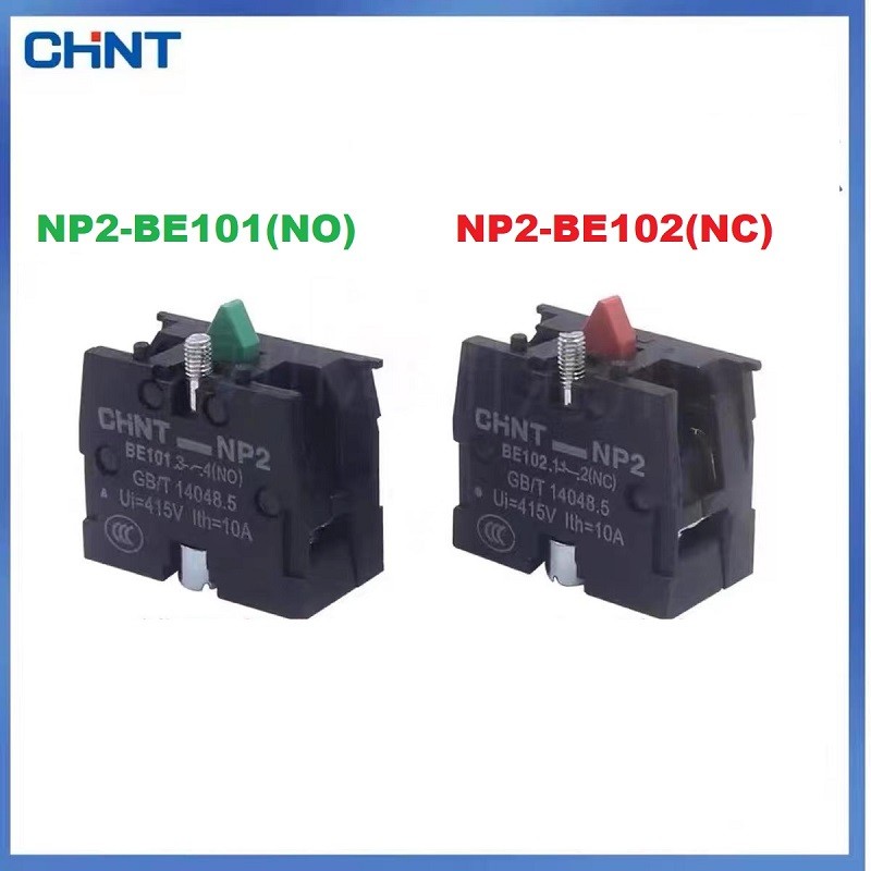 INT NP2-BE101 NP2-BE102 Button Auxiliary Contact NO NC BE101 BE102 ZB2-BE101C ZB2-BE102C Attament