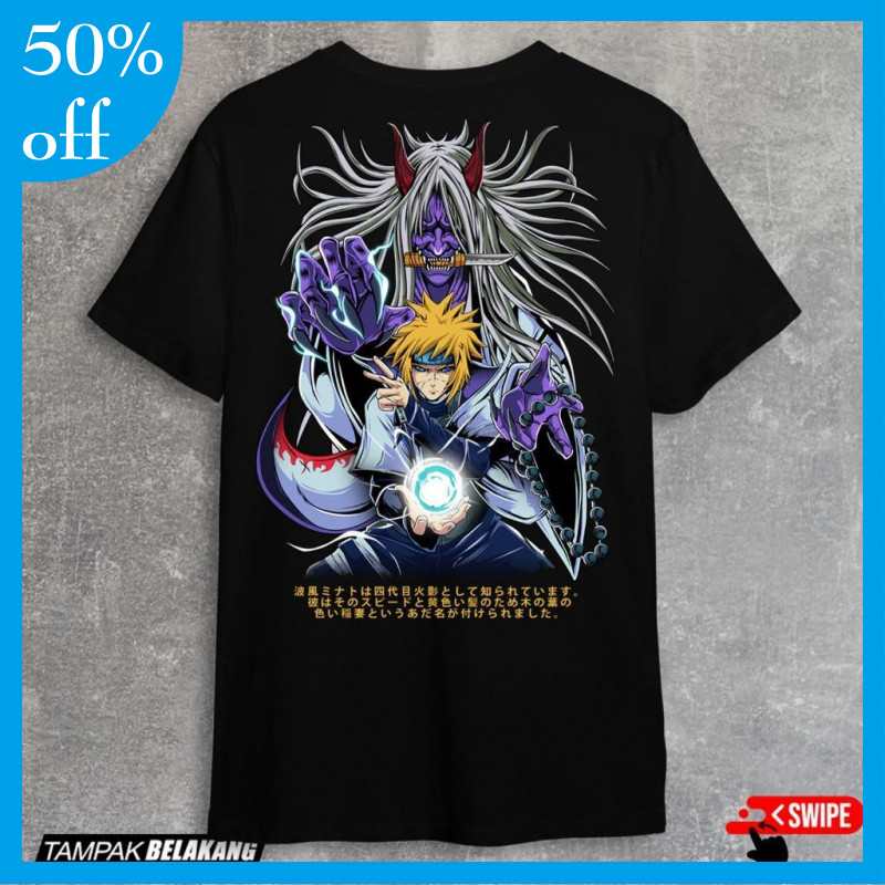 Kaos Anime Minato Namikaze Yondaime Hokage Keren