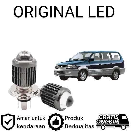 2pcs Lampu Utama LED H4 Laser Putih Mobil Toyota kijang kapsul LGX LSX KRISTA 1997 2004 AM