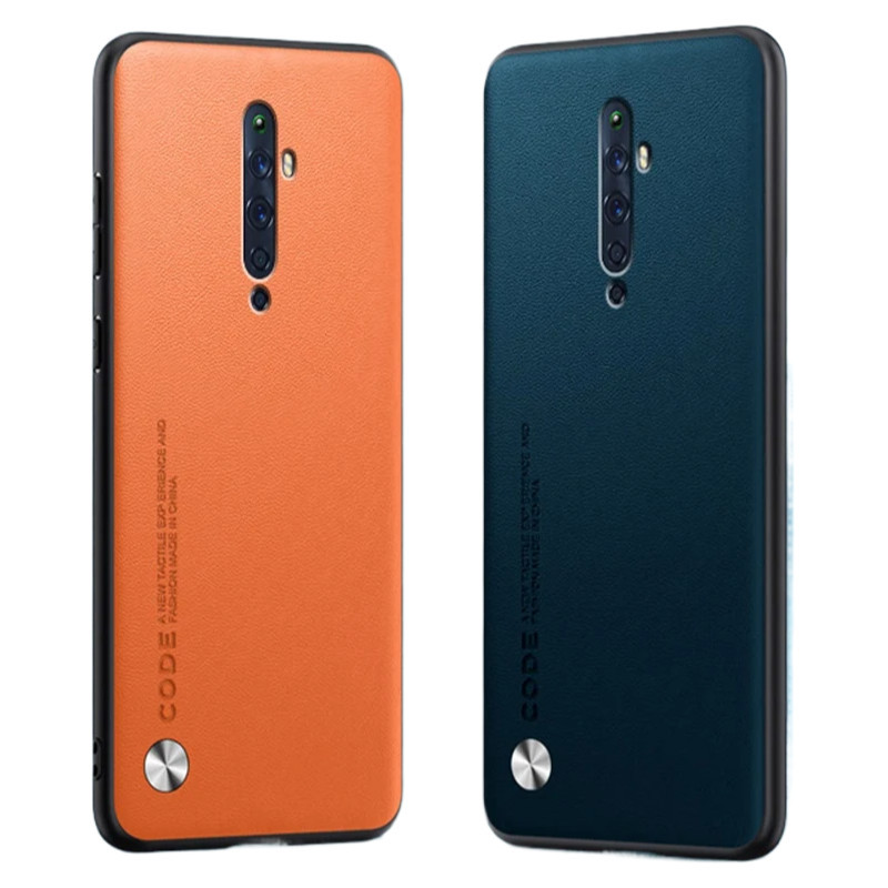 Casing Kulit PU Mewah untuk OPPO Reno 2 Z 2Z 2F Reno2 Sampul Casing Ponsel Pelindung Silikon untuk O