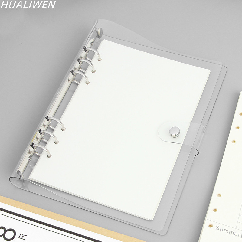 Transparent Loose Leaf Binder Loose Leaf Inner Core A6 A5 Note Book Journal A5 Planner Office Suppli