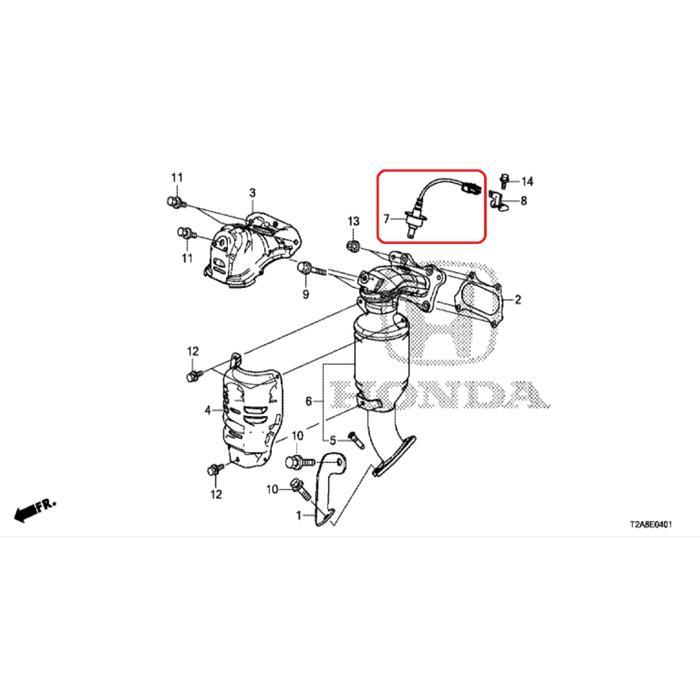 sensor oksigen depan accord cr2 2013 2014 2015 2016 2017 ori PASSSS