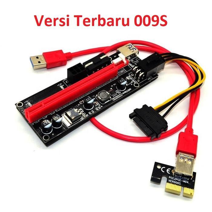 Riser Card PCIE 1x to 16x USB3.0 For Mining High Quality - Ver 009S