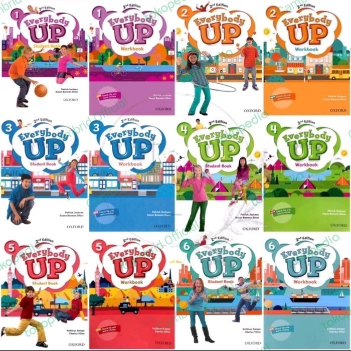 Buku Everybody UP Second Edition Level 1 2 3 4 5 6 - Starter, Student Book - Starter, Workbook