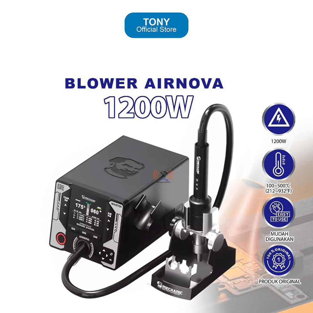 mechanic AIRNOVA 1200W Hot Air Gun Rework Station