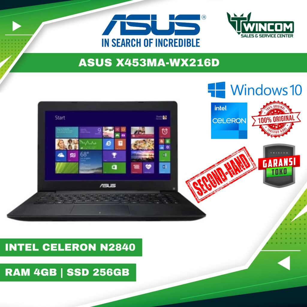 LAPTOP ASUS X453MA INTEL N2840 RAM4GB (SECOND)