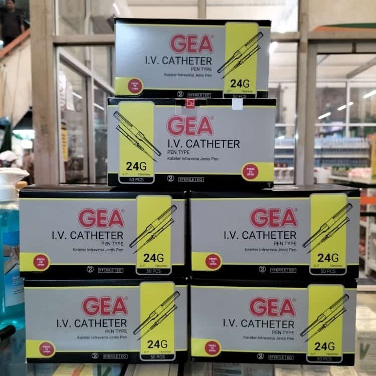 ReadyGEA I.V Catheter GEA Abocath 24g 26g  Box isi 50 pcs