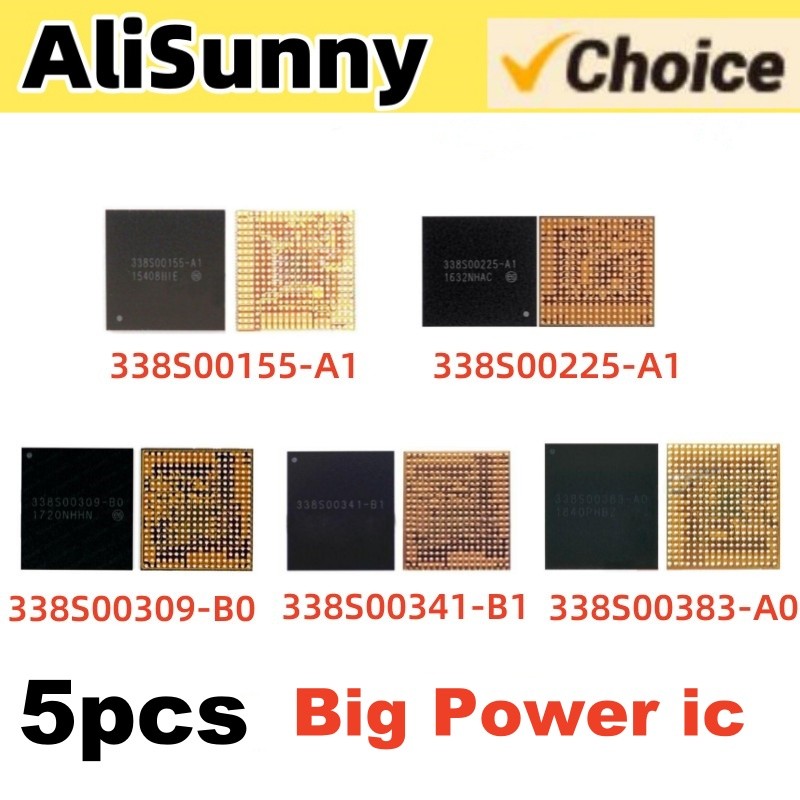 5pcs 338S00383 338S00341 Big Power iC untuk iPhone XR XS Max 7 8 PMU Pmic Suku Cadang Perbaikan 338S
