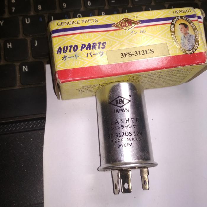 Flasher Flaser Sen Sein 12V Kaki 3 universal Merk Gen 3FS-312US GOODS