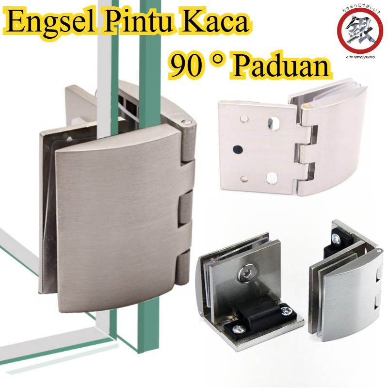 90 Derajat Engsel Jepit Kaca/ Ke Kaca Engsel Pintu/ Lemari Besar Cabinet Side Hinge/ Engsel Pintu Ka