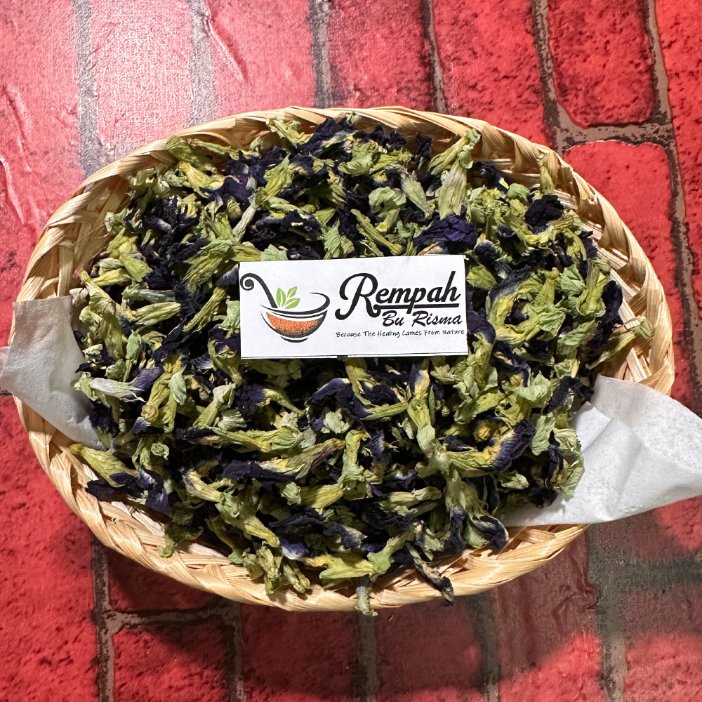 ReadyBUNGA TELANG KERING 1 KG ORGANIK BERSIH REMPAH BU RISMA