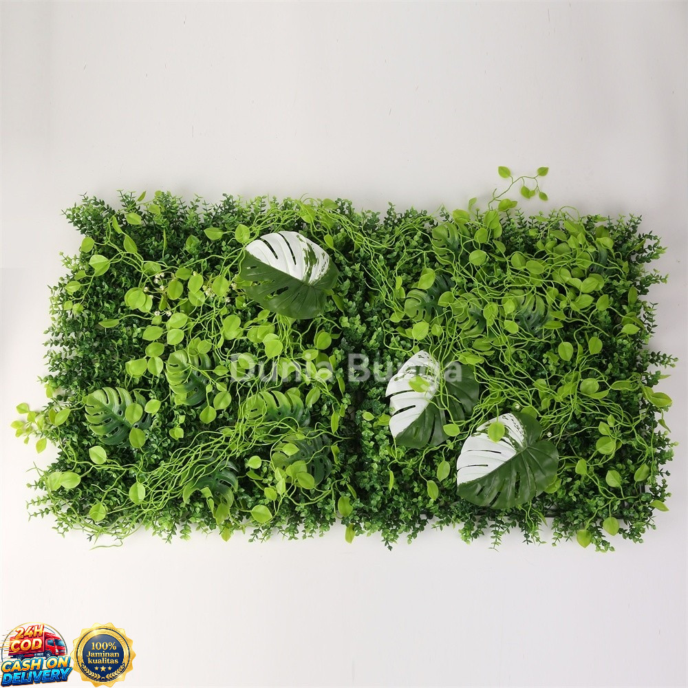 Rumput Dinding Sintetis Daun Hias Sintesis Dekorasi Dinding Artificial Rumput Plastik