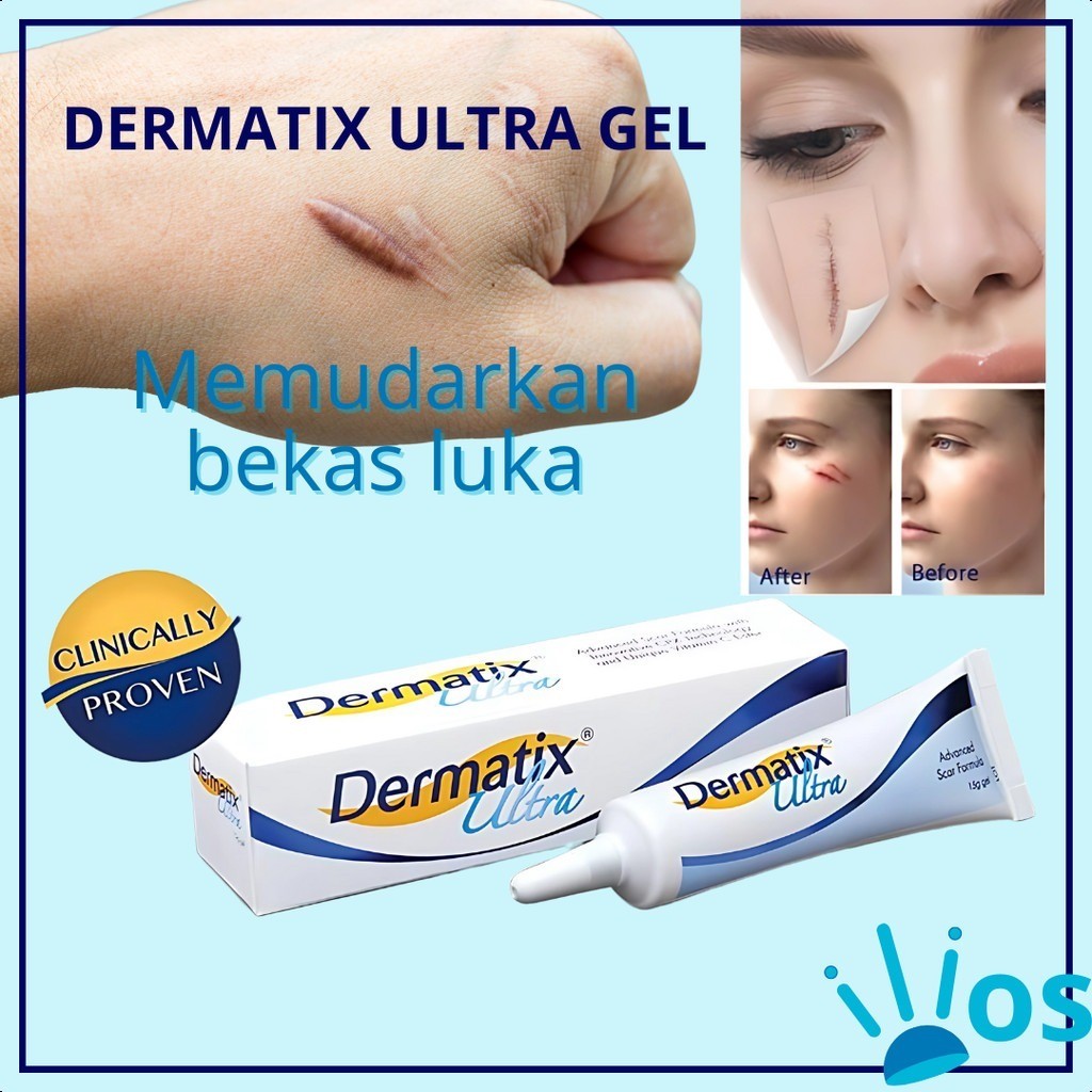 ORI &EXP 2028 / Dermatix Ultra 15gr Menghilangkan Bekas Luka Original Cream Penghilang Gel Salep Pen