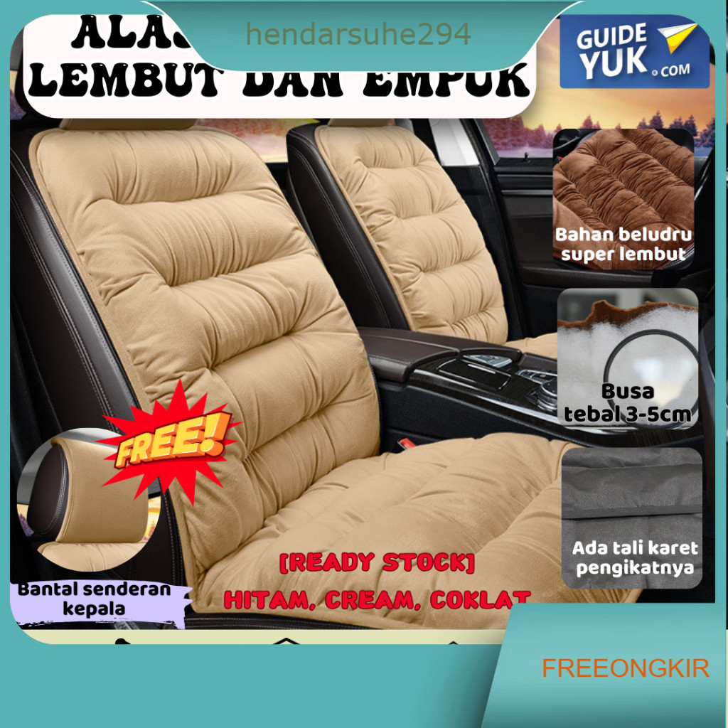 Alas Duduk Jok Mobil Lembut Anti Panas Luxury