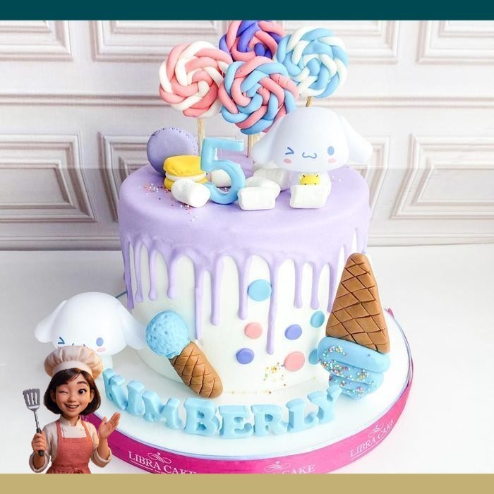 Kue Ulang Tahun/Birthday Cake/Kue Ultah Tema Cinnamoroll/Cinnamoroll Cake/Kue Birthday jakarta Cater